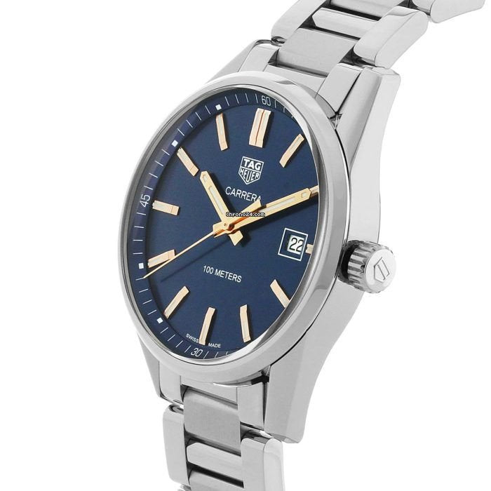 Tag Heuer Carrera Quartz Blue Dial Silver Steel Strap Watch for Women - WAR1112.BA0601 Buy Now By Tag Heuer