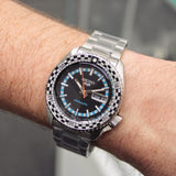 Seiko 5 Sports Checker Flag Special Edition Black Dial Silver Steel Strap Watch For Men - SRPK67K1 Buy Now By Seiko