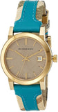 Burberry Heritage Gold Dial Blue Leather Strap Watch for Women - BU9112 Buy Now By Burberry