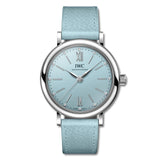 IWC Portofino Automatic Blue Dial Blue Leather Strap Watch for Women - IW357416 Buy Now By IWC