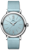 IWC Portofino Automatic Blue Dial Blue Leather Strap Watch for Women - IW357416 Buy Now By IWC