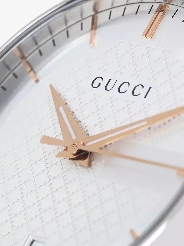 Gucci G Timeless Silver Dial Silver Steel Strap Unisex Watch - YA126442 Buy Now By Gucci