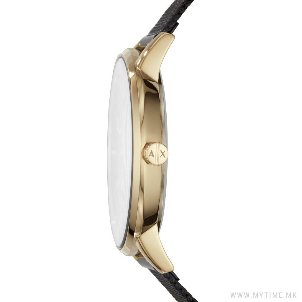 Armani Exchange Lola Three Hand Black Dial Black Mesh Strap Watch For Women - AX5548 Buy Now By Armani Exchange