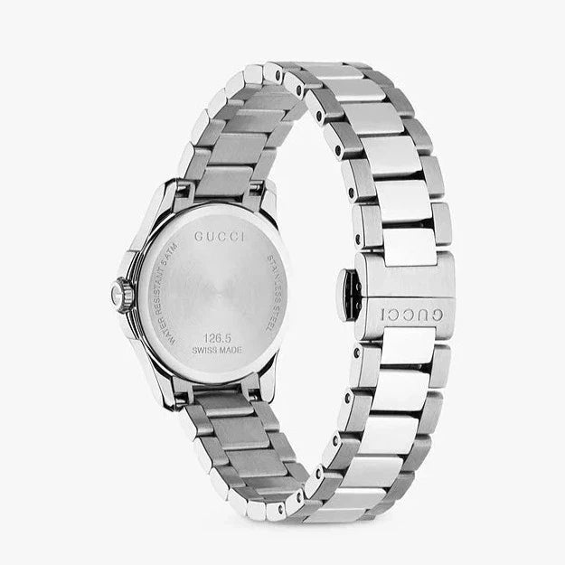 Gucci G Timeless Brown Dial Silver Steel Strap Watch For Women - YA126526 Buy Now By Gucci