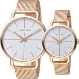 Calvin Klein Even White Dial Rose Gold Mesh Bracelet Watch for Women - K7B23626 Buy Now By Calvin Klein