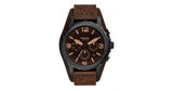 Fossil Nate Chronograph Brown Dial Brown Leather Strap Watch for Men - JR1511 Buy Now By Fossil