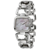 Gucci G Gucci Diamonds Mother of Pearl Dial Silver Steel Strap Watch For Women - YA125502 Buy Now By Gucci