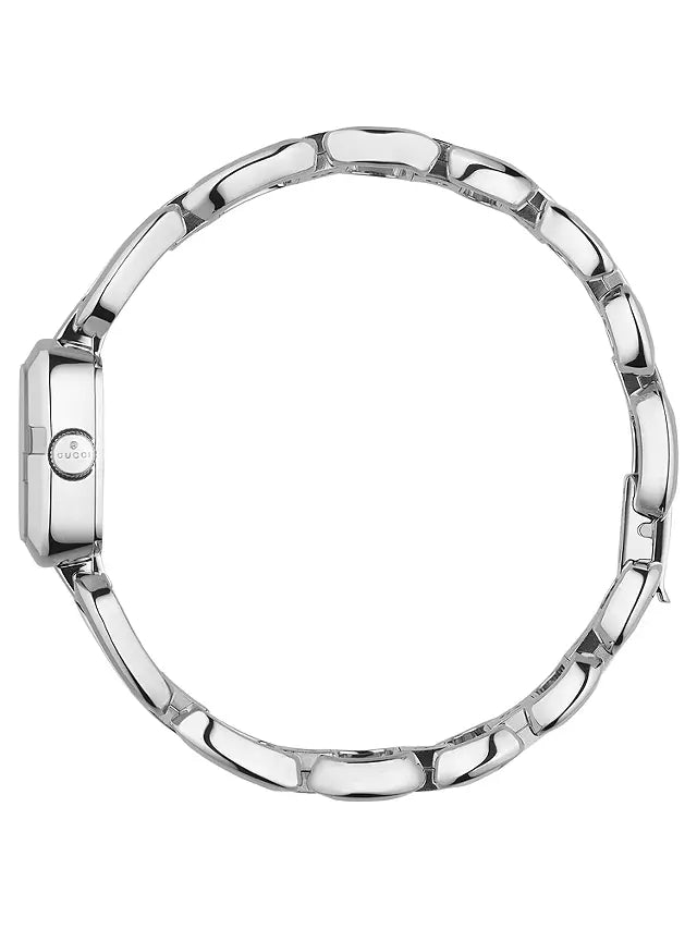 Gucci G Gucci Diamonds Mother of Pearl Dial Silver Steel Strap Watch For Women - YA125502 Buy Now By Gucci