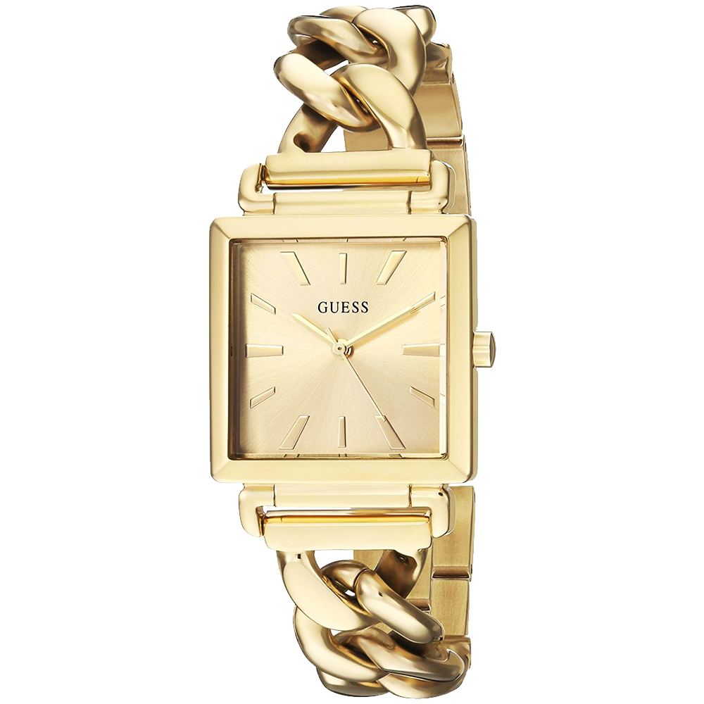 Guess Vanity Gold Dial Gold Steel Strap Watch for Women - W1029L2 Buy Now By Guess