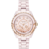 Coach Preston Pink Dial Pink Steel Strap Watch for Women - 14503465 Buy Now By Coach