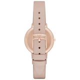Emporio Armani Kappa Rose Gold & White Dial Beige Nude Leather Strap Watch For Women - AR2510 Buy Now By Emporio Armani