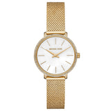 Michael Kors Pyper Quartz Mother of Pearl White Dial Gold Mesh Bracelet Watch For Women - MK4619 Buy Now By Michael Kors