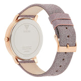 Guess Mariposa Pink Dial Pink Leather Strap Watch for Women - GW0008L2 Buy Now By Guess