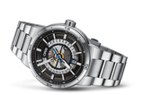 Oris TT1 Engine Date Skeleton Black Dial Silver Steel Strap Watch for Men - 0173377524124-0782408 Buy Now By Oris