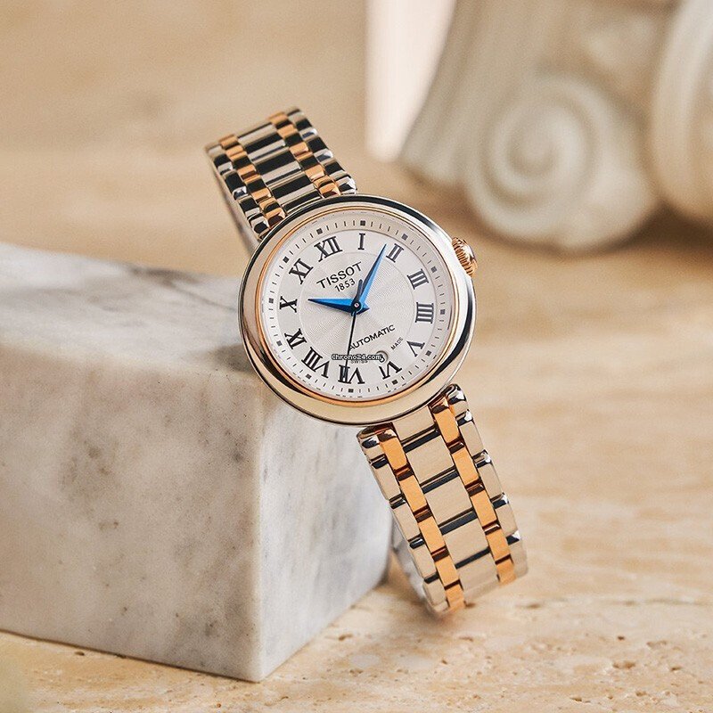 Tissot Bellissima Automatic Silver Dial Two Tone Steel Strap Watch For Women - T126.207.22.013.00 Buy Now By Tissot