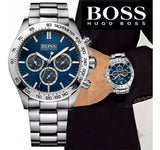 Hugo Boss Ikon Blue Dial Silver Steel Strap Watch for Men - 1512963 Buy Now By Hugo Boss
