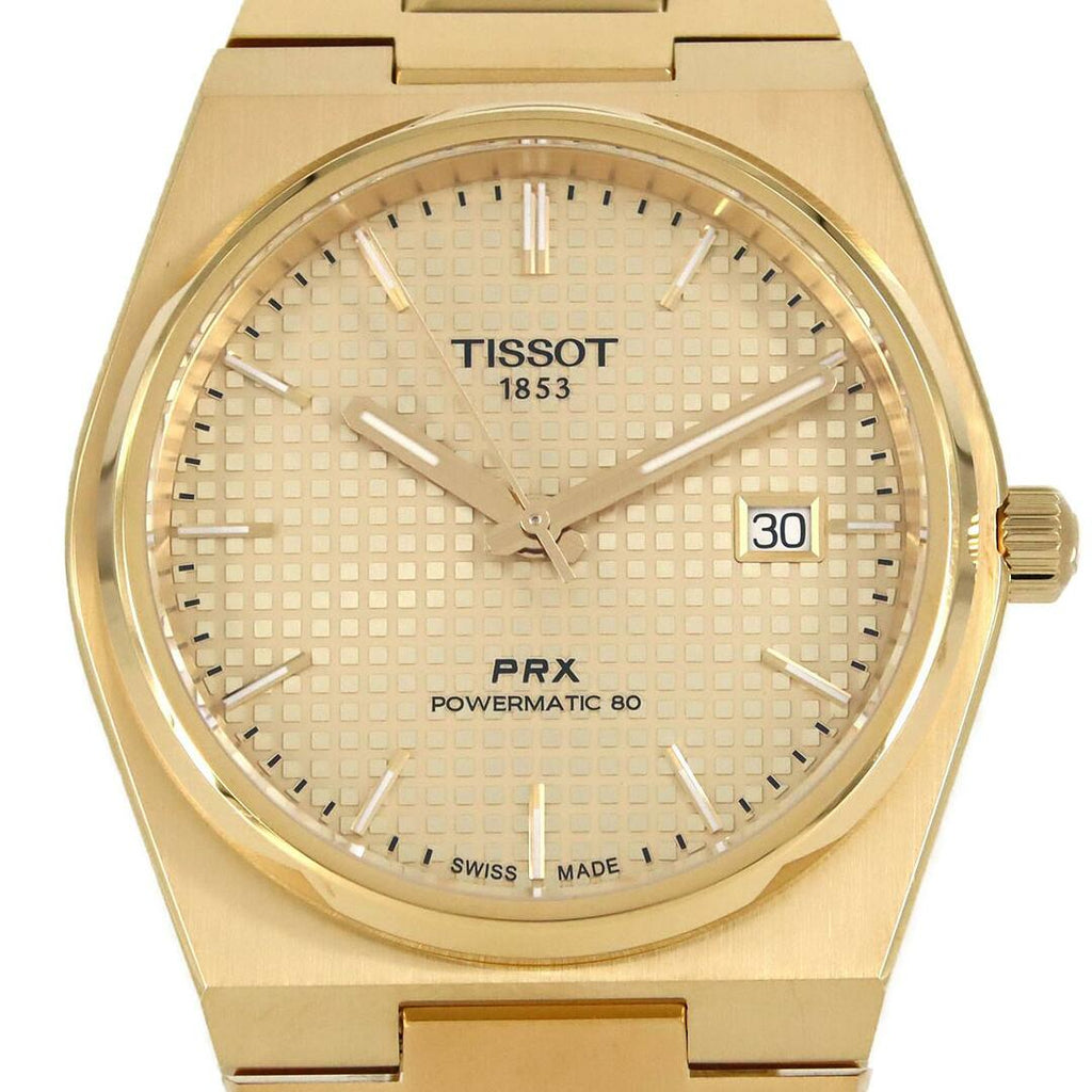 Tissot PRX Powermatic 80 Gold Dial Gold Steel Strap Watch for Men - T137.407.33.021.00 Buy Now By Tissot