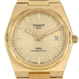 Tissot PRX Powermatic 80 Gold Dial Gold Steel Strap Watch for Men - T137.407.33.021.00 Buy Now By Tissot