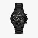 Emporio Armani Giovanni Chronograph Black Dial Black Steel Strap Watch For Men - AR11349 Buy Now By Emporio Armani