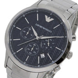 Emporio Armani Renato Chronograph Blue Dial Silver Steel Strap Watch For Men - AR2486 Buy Now By Emporio Armani