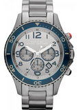 Marc Jacobs Rock Chronograph Silver Dial Silver Steel Strap Watch for Men - MBM5028 Buy Now By Marc Jacobs