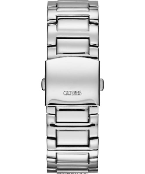 Guess Atlas Chronograph Silver Dial Silver Steel Strap Watch For Men - W0668G7 Buy Now By Guess