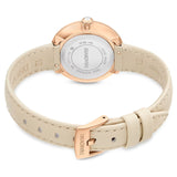 Swarovski Certa Crystals Silver Dial Beige Leather Strap Watch for Women - 5672968 Buy Now By Swarovski