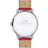 Coach Delancey White Dial Red Leather Strap Watch for Women - 14502878 Buy Now By Coach