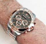 Hugo Boss Ikon Grey Dial Two Tone Steel Strap Watch for Men - 1513339 Buy Now By Hugo Boss