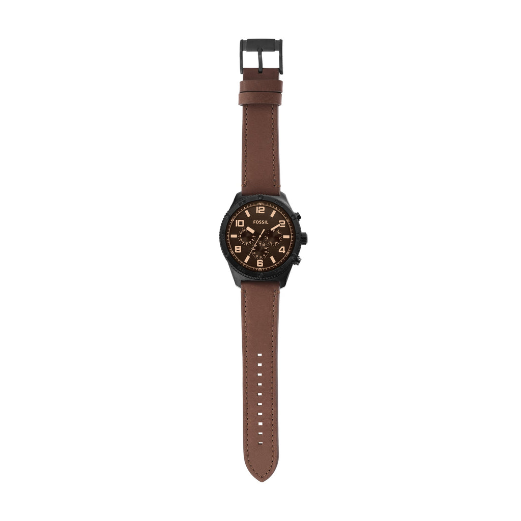Fossil Brox Multifunction Brown Dial Brown Leather Strap Watch for Men - BQ2802 Buy Now By Fossil