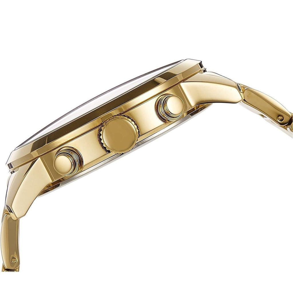 Guess Sunrise Chronograph Gold Dial Gold Steel Strap Watch For Women - W0330L1 Buy Now By Guess