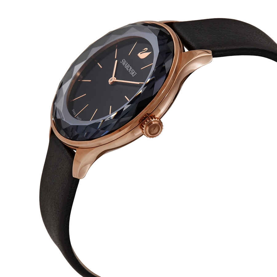 Swarovski Octea Nova Grey Dial Grey Leather Strap Watch for Women - 5295358 Buy Now By Swarovski