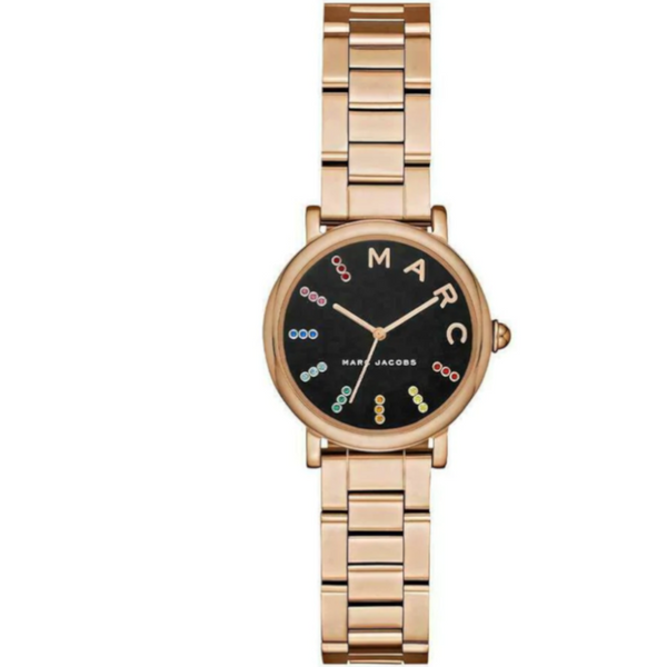 Marc Jacobs Roxy Black Dial Rose Gold Steel Strap Watch for Women - MJ3569 Buy Now By Marc Jacobs