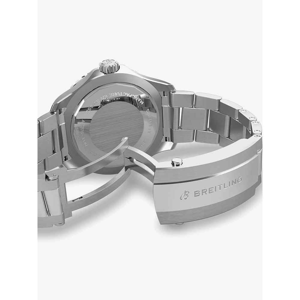 Breitling Superocean Automatic 44mm Blue Dial Silver Steel Strap Watch for Men - A17376211C1A1 Buy Now By Breitling