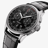 Breitling Premier B01 Chronograph 42 Black Dial Black Leather Strap Watch for Men - AB0145221B1P1 Buy Now By Breitling