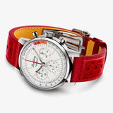 Breitling Top Time B01 Ford Thunderbird White Dial Red Leather Strap Watch for Men - AB01766A1A1X1 Buy Now By Breitling