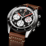 Breitling Avi Chronograph 42 Mosquito Black Dial Brown Leather Strap Watch for Men - Y233801A1B1X1 Buy Now By Breitling