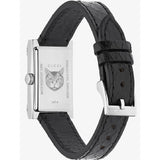 Gucci G-Frame Mother of Pearl Green & Red Dial Black Leather Strap Watch For Women - YA147403 Buy Now By Gucci