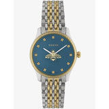 Gucci G Timeless Quartz Blue Dial Two Tone Steel Strap Watch For Women - YA1265029 Buy Now By Gucci