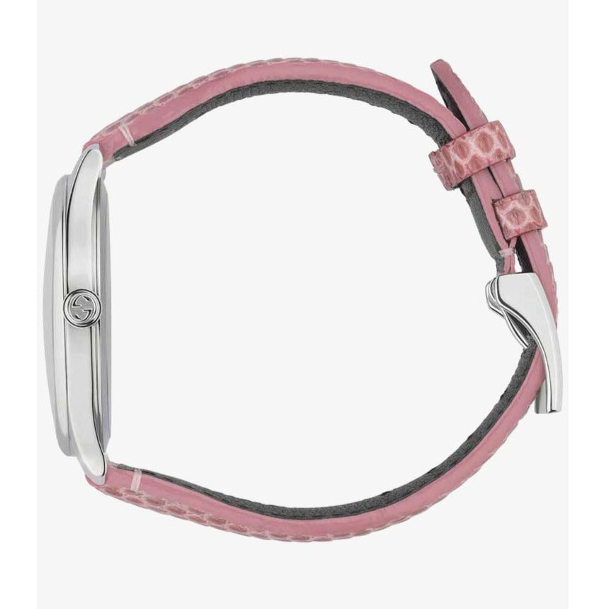 Gucci G-Timeless Moonphase Black Dial Pink Leather Strap Watch For Women - YA1264046 Buy Now By Gucci