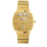Gucci Grip Quartz Yellow Gold Dial Gold Steel Strap Unisex Watch - YA157409 Buy Now By Gucci