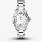 Tag Heuer Aquaracer Professional 200 Quartz Diamond Mother of Pearl Dial Silver Steel Strap Watch for Women - WBP1417.BA0622 Buy Now By Tag Heuer