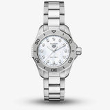 Tag Heuer Aquaracer Professional 200 Quartz Diamond Mother of Pearl Dial Silver Steel Strap Watch for Women - WBP1416.BA0622 Buy Now By Tag Heuer
