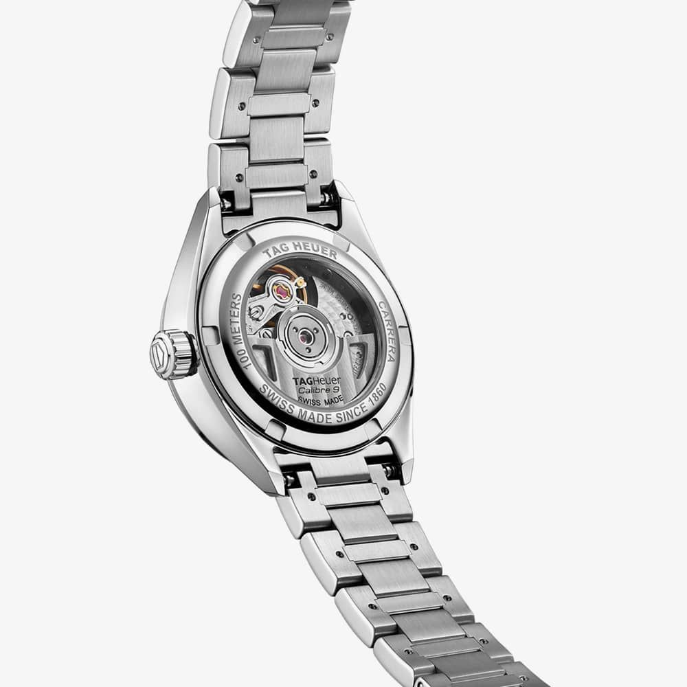 Tag Heuer Carrera Date Diamonds Mother of Pearl Dial Silver Steel Strap Watch for Women - WBN2414.BA0621 Buy Now By Tag Heuer