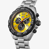 Tag Heuer Formula 1 Quartz Chronograph Yellow Dial Silver Steel Strap Watch for Men - CAZ101AM.BA0842 Buy Now By Tag Heuer