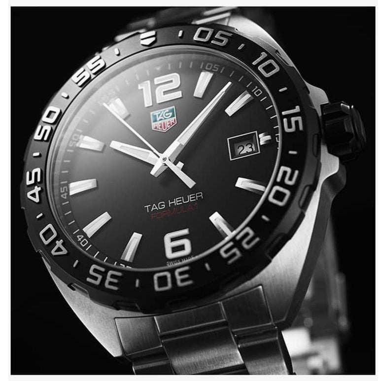 Tag Heuer Formula 1 Quartz Black Dial Silver Steel Strap Watch for Men - WAZ1110.BA0875 Buy Now By Tag Heuer