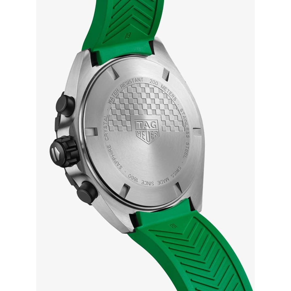 Tag Heuer Formula 1 Chronograph Green Dial Green Rubber Strap Watch for Men - CAZ101AP.FT8056 Buy Now By Tag Heuer