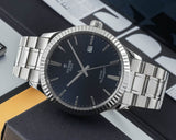 Tudor Style Automatic Blue Dial Silver Steel Strap Watch for Men - M12710-0013 Buy Now By Tudor