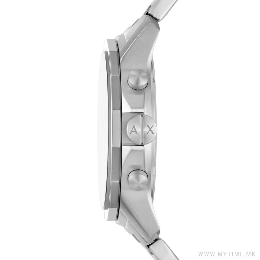 Armani Exchange Banks Chronograph Black Dial Silver Steel Strap Watch For Men - AX1720 Buy Now By Armani Exchange