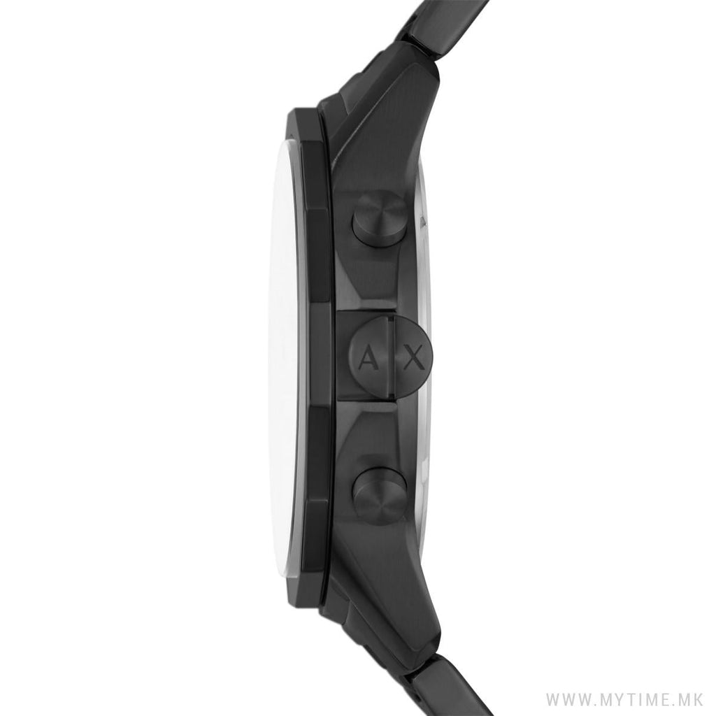 Armani Exchange Banks Chronograph Black Dial Black Steel Strap Watch For Men - AX1722 Buy Now By Armani Exchange